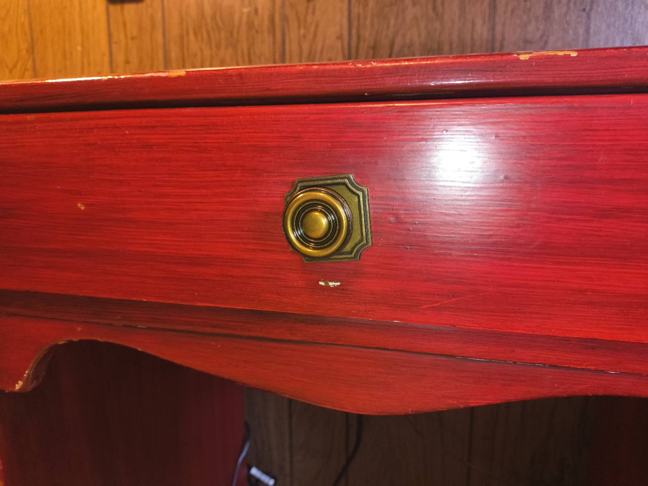 Vintage Cushman Colonial Creations Kneehole Desk – Bennington Vermont photo 7