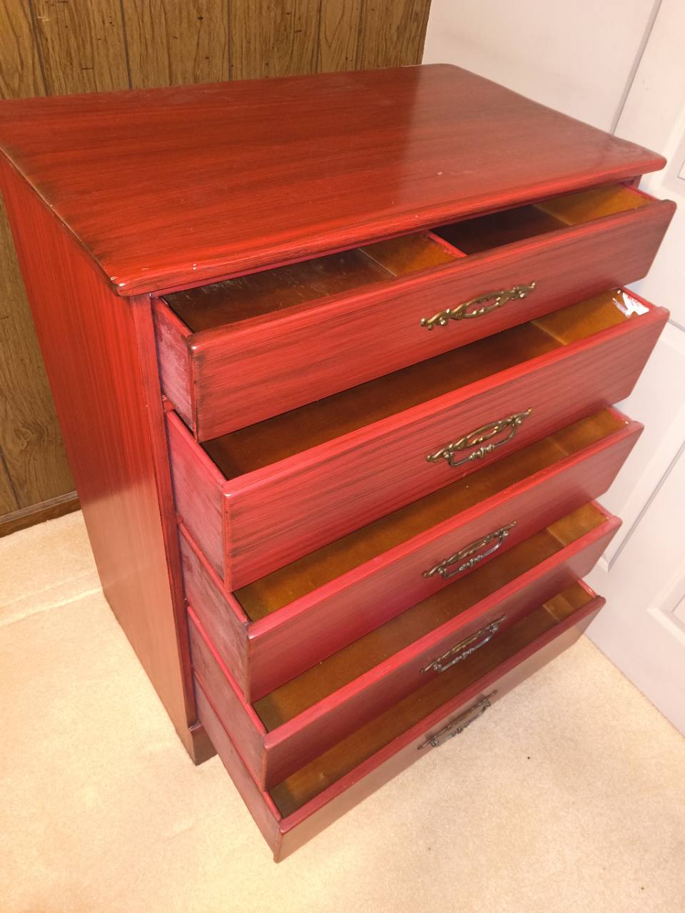 Vintage Cushman Colonial Creations 5-Drawer Chest – Bennington Vermont photo 5