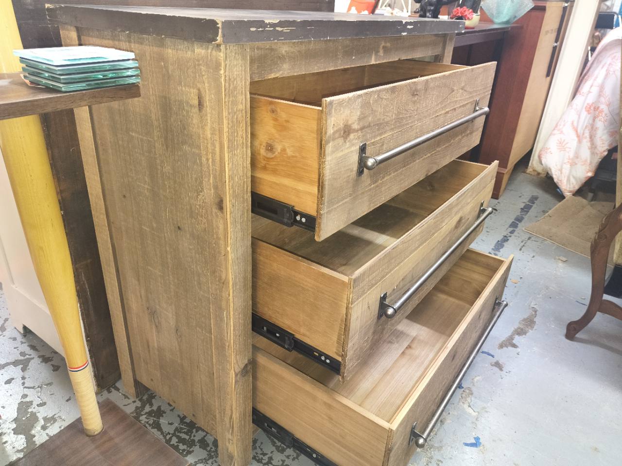 Rustic Industrial 3-Drawer Chest – At Home photo 3