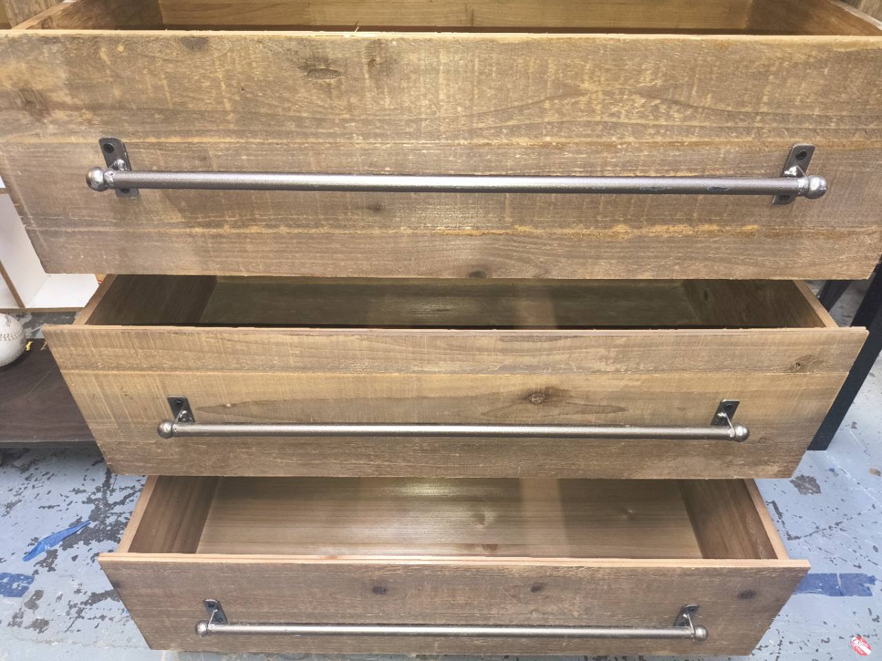 Rustic Industrial 3-Drawer Chest – At Home photo 10