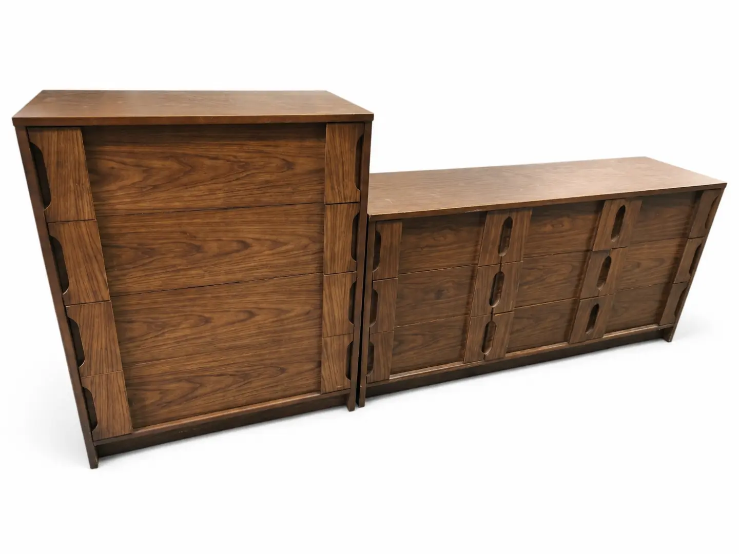 Vintage Bassett Mid-Century Modern Dresser & Chest