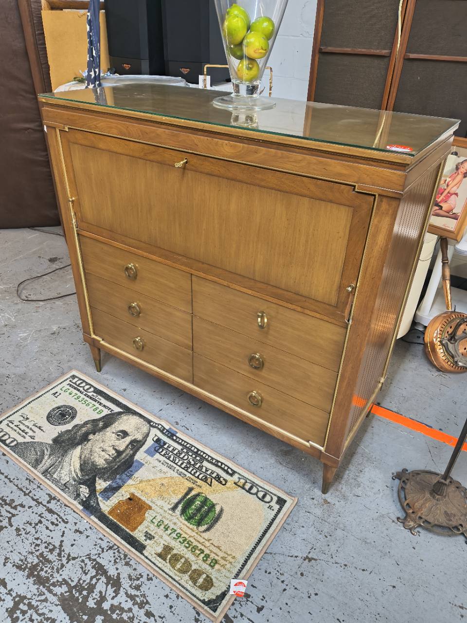 Mid-Century Walnut Secretary / Gentleman’s Chest – Tall Piece Only