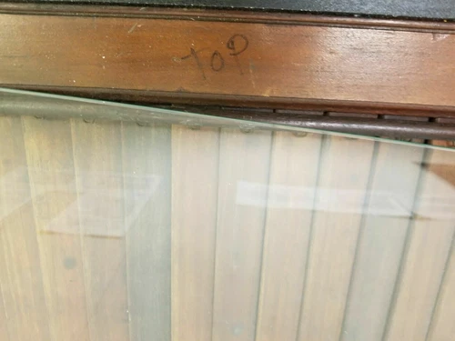Repurposed Window Shutter Coffee Table with Glass Top photo 9