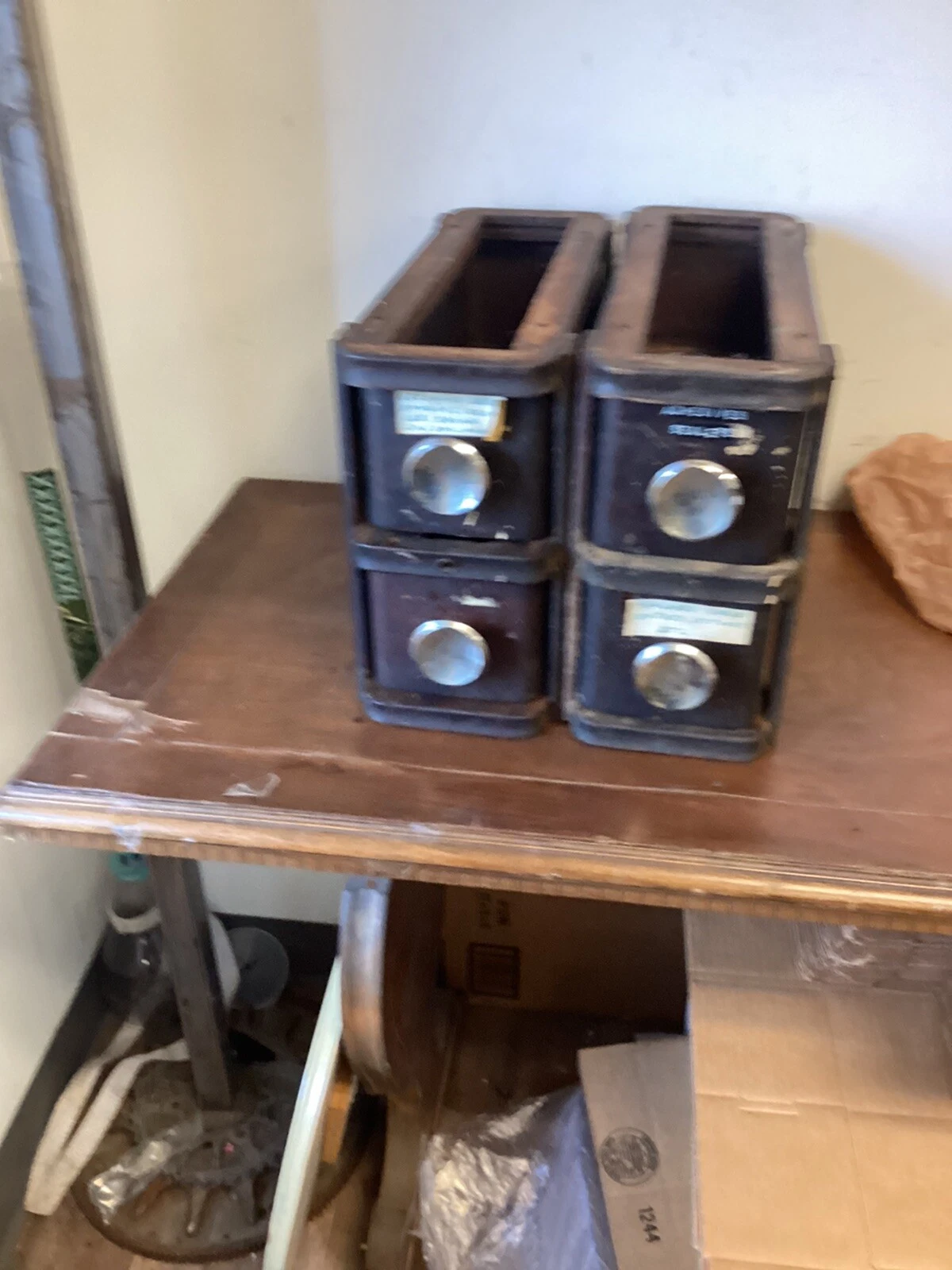 Vintage 4-Drawer Index Card Catalog